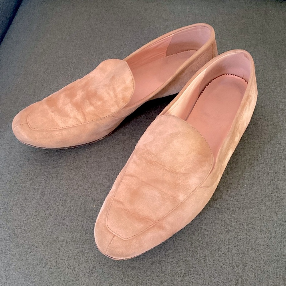 J. Crew Tan Suede Smoking Loafer